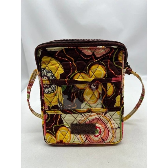 Vera Bradley Mini Hipster Floral Quilt Crossbody Purse in Buttercup Coral Print - Picture 3 of 6